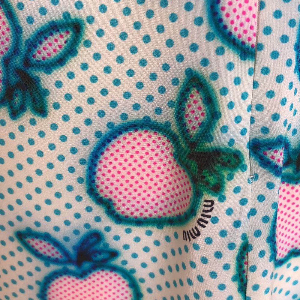 🎉HP💖Miu Miu Runway Editorial Apple Print Dress - Picture 9 of 11